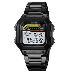 Годинник чоловічий наручний металевий Skmei 2307 (Чорний)