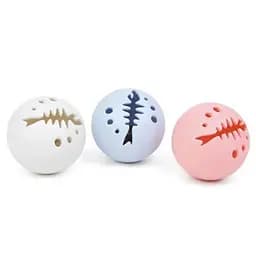 Іграшка для котів М'ячики 3 шт. дзвенять, світятся, з м'ятою 5 см (33656)