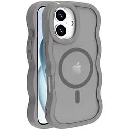 Чохол Epik TPU+PC Undine with MagSafe для Apple iPhone 16, 6.1 Grey