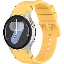 Браслет Seven для Samsung Galaxy Watch 5 - жовтий ширина кріплення 20мм силікон Watchbands (W48-8WB66566841)
