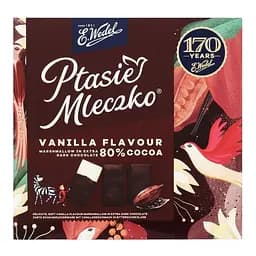 Цукерки E.Wedel Пташине молоко з чорним шоколадом, какао 80%, 340 г (920694)