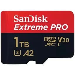 Карта памяти microSDXC (UHS-1 U3) SanDisk Extreme Pro A2 1TB Class 10 V30 (R200MB/s, W140MB/s) (adapter)