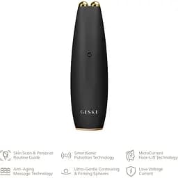 Мікрострумова ручка для підтяжки обиччя GESKE MicroCurrent Face-Lift Pen 6 в 1 сіра - мініатюра 4