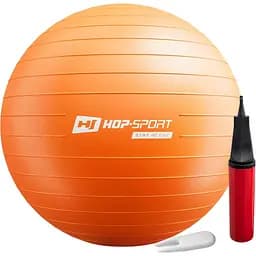 Фитбол Hop-Sport HS-R065YB с насосом 65 см оранжевый
