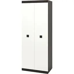 Шафа розпашна 2-х дверна Еверест Соната-800 венге темний/білий (EVR-2300)