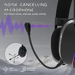 Attack Shark L90 Wireless Gaming Headset — бездротова Bluetooth-гарнітура з мікрофоном для геймерів, Чорний - мініатюра 6