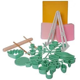 Набор вырубок для мастики кондитерский набор для изготовления цветов из 32 предметов, Kitchen Master 85683