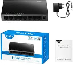 Комутатор Cudy GS108, 8 портовий Gigabit Metal Desktop Switch (GS108)