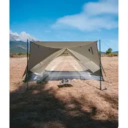 Намет Naturehike Mongar CNK2550WS016, 15D надлегкий двомісний сiрий - мініатюра 12