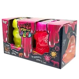 Вязкая масса "Mega Stretch Slime" SLM-11-02U(Pink-Yellow) 2 банки