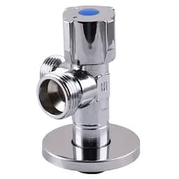 Кран кульовий кутовий подвійний Selba 1/2″х 1/2″х3/4″ Double (SL1599) - мініатюра 2