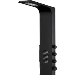 Душова панель Corsan Duo black LED A777MBLLED, Чорний матовий