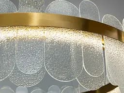 LED-люстра під латунь Diasha 803/800SGD золото, кришталева, 165 Вт, 80 см, 16-25m2 - мініатюра 6