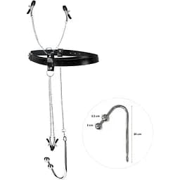 Бондажный набор Art of Sex Blanca Bondage set with Anal hook №3 с металлическим анальным крюком