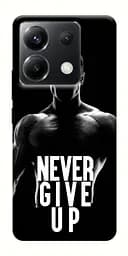 Чехол itsPrint Never give up для Xiaomi Poco X6
