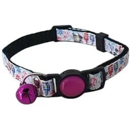 Нашийник Miau Miau з дзвіночком 32 см регулюється фіолетовий