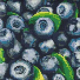 Алмазна мозаїка без підрамника Соковита лохина AMC7705 20х20 см