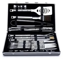 Набор для гриля и барбекю Zepter DN-33 – Для любителей BBQ – 33 предмета из нержавеющей стали в кейсе.