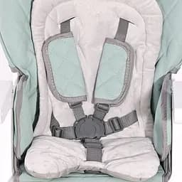 Складаний дитячий стільчик для годування з народження Party Arctic Blue Leather Lorelli Блакитний - мініатюра 4