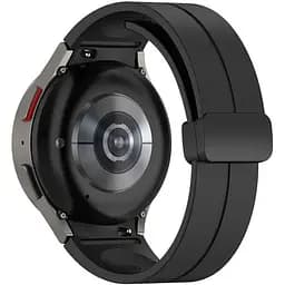 Ремінець для Samsung Galaxy Watch 4 Classic 42mm - чорний ширина кріплення 20мм силікон Watchbands Cls-black (W34-4WB62202667)