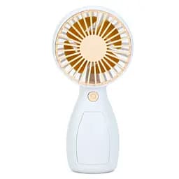 Портативний ручний вентилятор Bambi MK 5663-1(Yellow) 13 см, акумулятор, USB зарядне