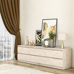 Тумба під телевізор MebelStar Нео 6Ш 180x43x53 см Аляска сірий (MBS-1293)