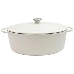 Кастрюля Nois Tierra чугунная 34х26 см кремовая (830386)