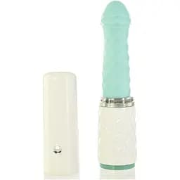 Роскошный вибратор-пульсатор Pillow Talk с присоской - Feisty Thrusting Vibrator Teal