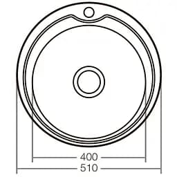 Мийка кухонна ZERIX Z510-08-180D decor (ZX1587) - мініатюра 3