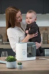 Пароварка-блендер Beaba Babycook Neo Night, білий з сірим (912773) - мініатюра 9