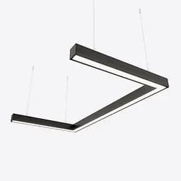 Светодиодный светильник X-LED 60Вт U-образный черный