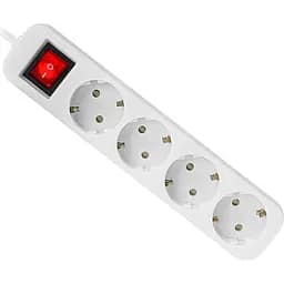 Power filtr 1.8м Defender S418, 4 розетки, з вимикачем, заземленням (992370) - мініатюра 5