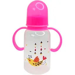 Бутылочка для кормления Mega Zayka с ручками 150 мл MGZ-0205 (Pink)