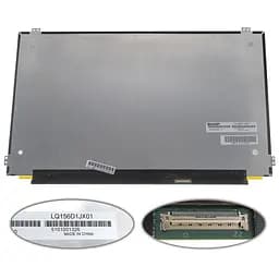 Матриця 15.6 LQ156D1JX01 3840х2160, 40pineDP, IPS, 330cd/m2, 100% RGB, LED, SLIM горизонтальні та вертикальні вушки, матова, роз'єм праворуч знизу для ноутбука