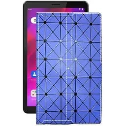 Чохол StatusCASE з екошкіри для планшету Lenovo Tab M8 (3rd Gen) Синій ромб