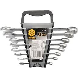 Ключі ріжково-накидні Vorel Cr-V М 6-19 мм набір 8 шт. (51721)