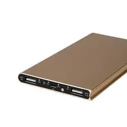 УМБ павербанк Power Bank 20000 mAh з ліхтариком LVR 018 Gold (17691) - мініатюра 5
