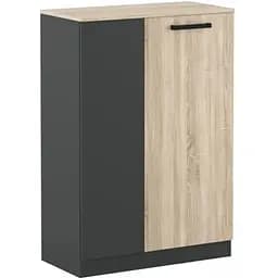 Тумба офісна Гербор Офіс Нью KOM2D Антрацит/Дуб сонома (GRB-1377)