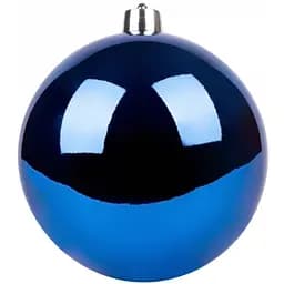 Новорічна куля Yes! Fun пластик 20 cм синя глянець (975106)