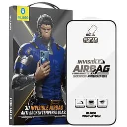 Захисне 3D скло Blueo Invisible Airbag Anti-broken для Apple iPhone 14 Pro / 15 / 16 (6.1) Чорний