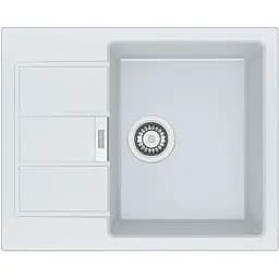 Кухонна мийка Franke Sirius, тектонайт, прямокутник, з крилом, 620х500х200мм, чаша - 1, накладна, S2D 611-62, білий
