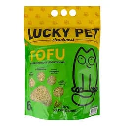 Наповнювач для котячого туалету Lucky Pet тофу з ароматом зеленого чаю 6 л