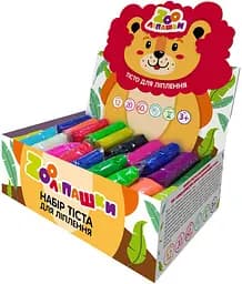 Тесто для лепки ZOOлипашки шоу-бокс "Лев" ZIRKA 140210 (шоу-бокс 12 цветов, 60 стиков по 20 г)