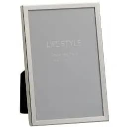Фоторамка J-Line металлическая 10х15 см серебристая (93217)