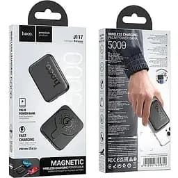 Портативна батарея Hoco J117 Esteem PD20W Magnetic 5000 mAh Black - мініатюра 5