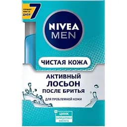 Лосьйон після гоління Nivea Men Чиста шкіра 100 мл (81397) - мініатюра 2