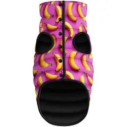 Курточка для собак Waudog Clothes Банани на рожевому L65