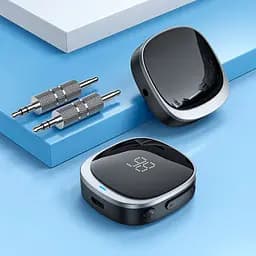 Bluetooth аудіо адаптер Hoco E80 Travel Car Black [133458] - мініатюра 6