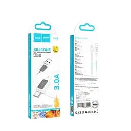 Кабель Hoco X108 Benefit silicone charging data cable Type-C Білий - мініатюра 2