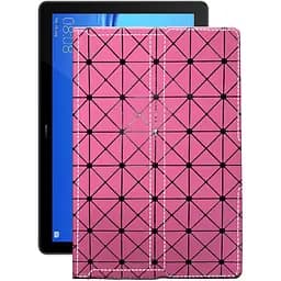 Чохол StatusCASE з екошкіри для планшету Huawei MediaPad T5 10 Рожевий ромб